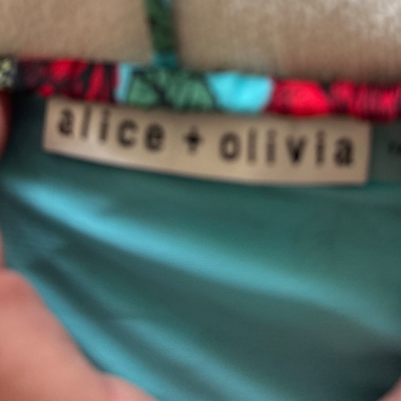 Alice and Olivia Mae Halter Floral Print Dress - Picture 6 of 6